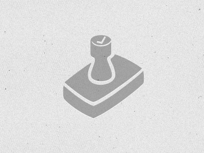 Rubber Stamp approve check icon stamp