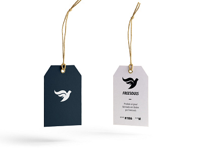 Freeesouls Tag design animal bird bird logo branding dove logo logotype