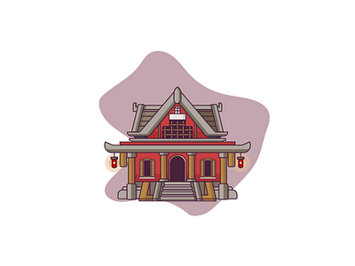 Temple - vector art