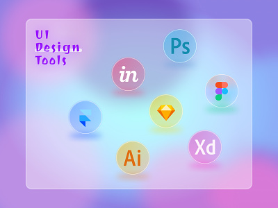 UI Design Tools adobe creative design figma glassmorphism illustration illustrator invision logo photoshop poster sketch ui xd