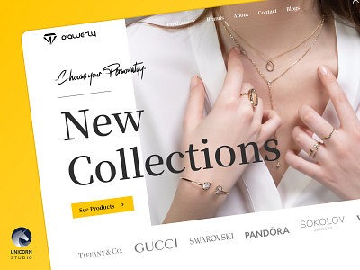 Diawerly Onlineshop Concept branding creative design ecommerce fashion gold jewerly onlineshop ui uidesign uiuxdesign ux uxd uxdesign webdesign website women