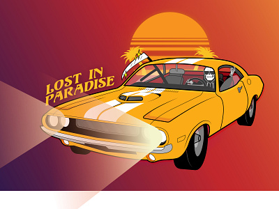 Lost In Paradise animation design illustration vector