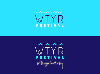 WYTR Fake Festival ID branding design icon logo vector
