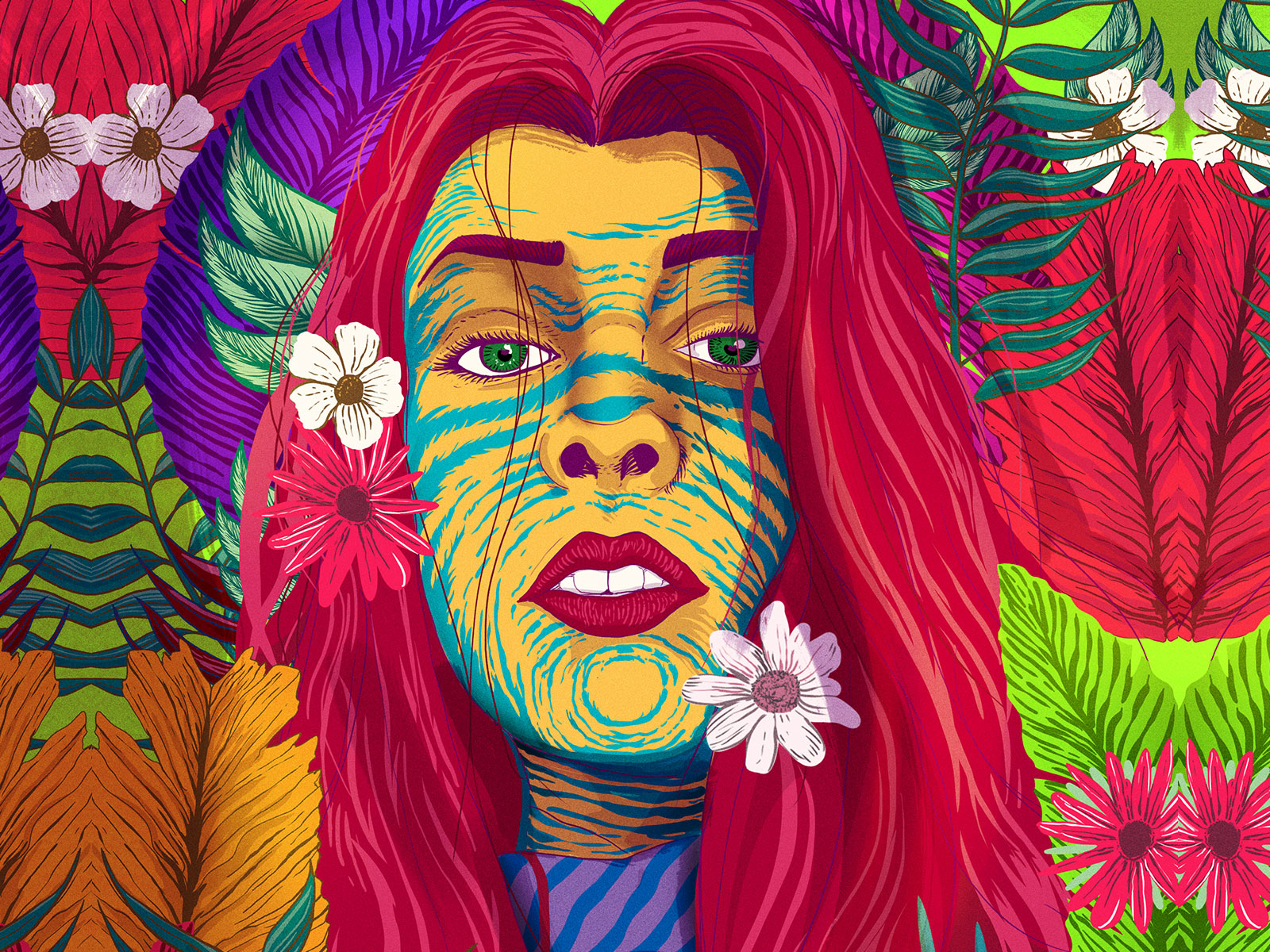 Flower Girl by Leandro Zamonel on Dribbble