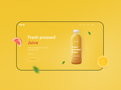 Landing web design Juice figma follow webdesign