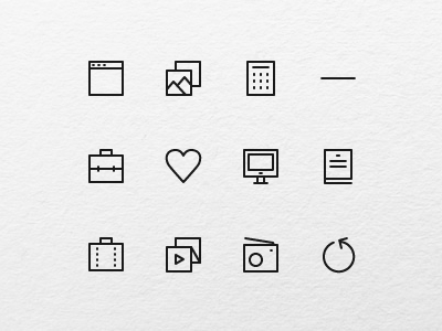 Acute icons app application flat icon icons iphone line minimal mobile