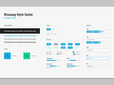 Braspag Styleguide Innovation team