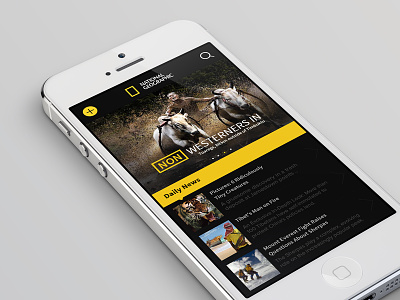 National Geographic app ios iphone ui ux