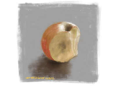 apple speedpaint apple coffee illustration painting procreate