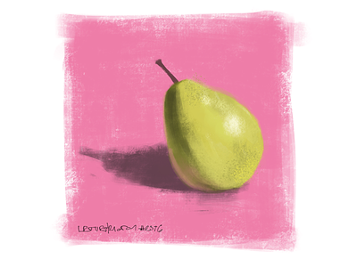 pear speedpaint coffee digitalart fruit illustration painting pear procreate sketch speedpaint stilllife
