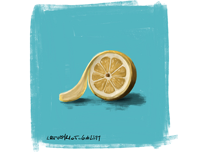 another lemon speedpaint brush coffee daubbrushes digitalart fruit illustration procreate sketch speedpaint stilllife