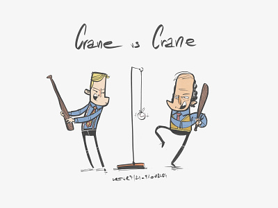 Crane vs Crane sketch