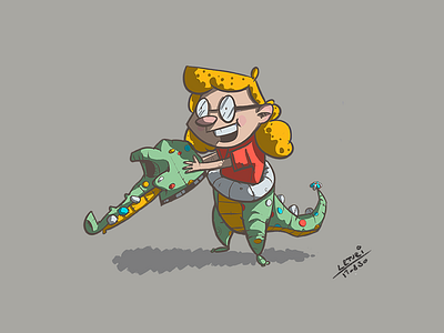 Kid illustration no.:6 characterdesign children concept costume crocodile illustration kid