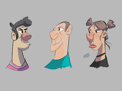 Random faces n1 characterdesign doodle drawing faces illustration