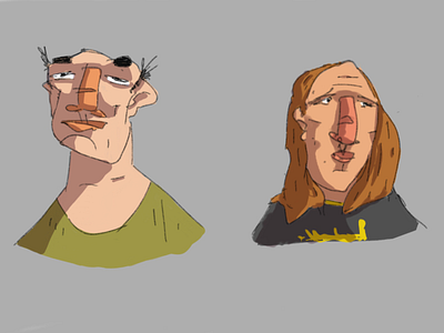 Random faces no1 character design drawing face procreate sketch