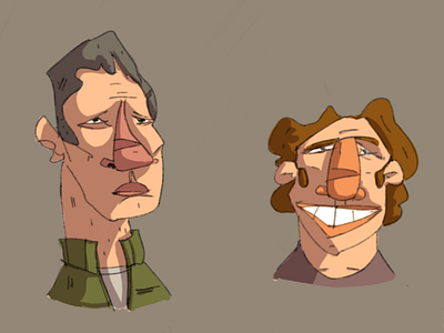 Random faces sketch no5 character design face procreate sketch