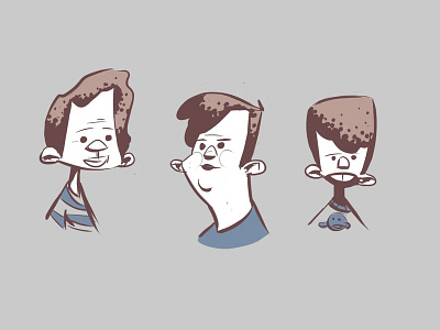 Random sketches character design faces sketch