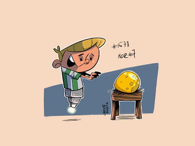 Coffeesketch n1578, March of Robots #7 characterdesign coffeesketch colour collective egg kid marchofrobots procreate sketch
