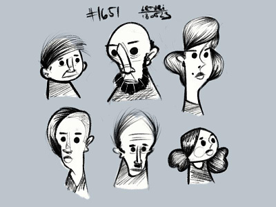 Coffee sketch n1651 characterdesign coffeesketch faces ipadproart procreate sketch