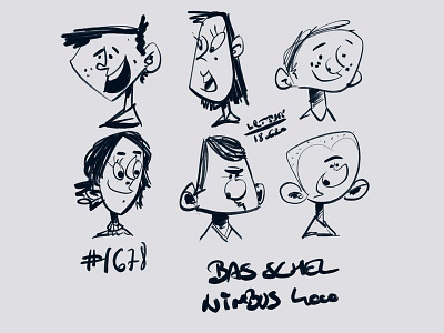 Coffee sketch no1678, random faces characterdesign coffeesketch doodle face kid procreate