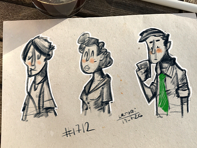 Coffee sketch No. 1712 characterdesign coffeesketch doodle procreate sketch