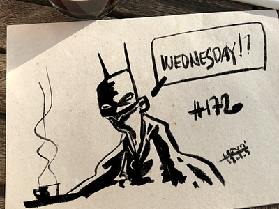 Coffee sketch n1720 batman characterdesign coffee coffeesketch procreate superhero