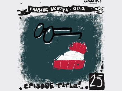Frasier sketch quiz, #25. Which episode? characterdesign design frasier halloween linocut procreate seattle sketch waldo