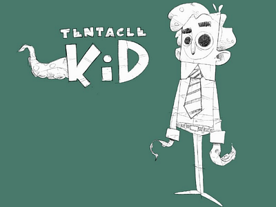Tentacle kid sketch WIP character characterdesign procreate superhero tentaclekid wip