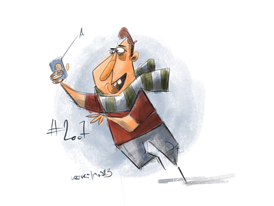 Coffee sketch No.:2007 characterdesign coffee coffeesketch daub procreate