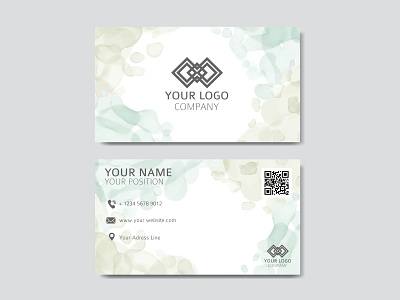 Professional business card with abstract background abstract address background brand business card company contact corporate design graphic icon identity logo name office print stationery template website