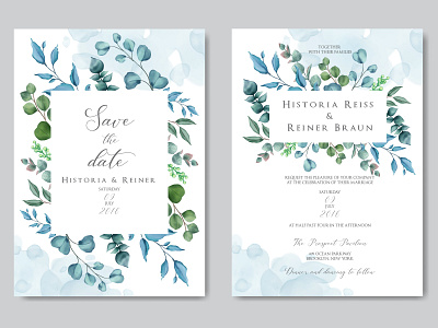 Beautiful floral frame for wedding invitation template background beauty bouquet bridal card celebrate engagement floral flower frame illustration invitation leaf love mariage savethedate template watercolor wedding wreath