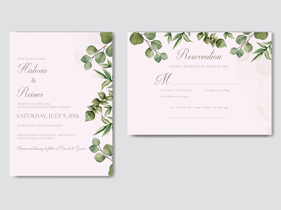 Elegant minimalistic floral wedding invitation template background beauty bouquet bridal card celebrate eucalyptus floral flower frame illustration invitation leaf love mariage save the date template watercolor wedding wreath