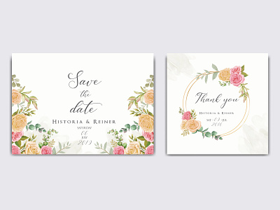 Watercolor floral frame wedding invitation background beauty bouquet bridal card celebrate floral flower frame illustration invitation leaf love mariage rose savethedate template watercolor wedding wreath