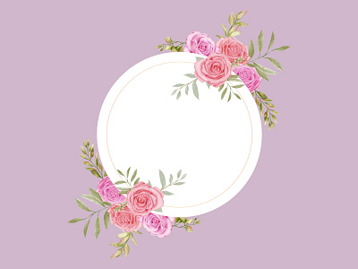 Wedding invitation card floral background with flowers by Dheo Donny  Adittya on Dribbble