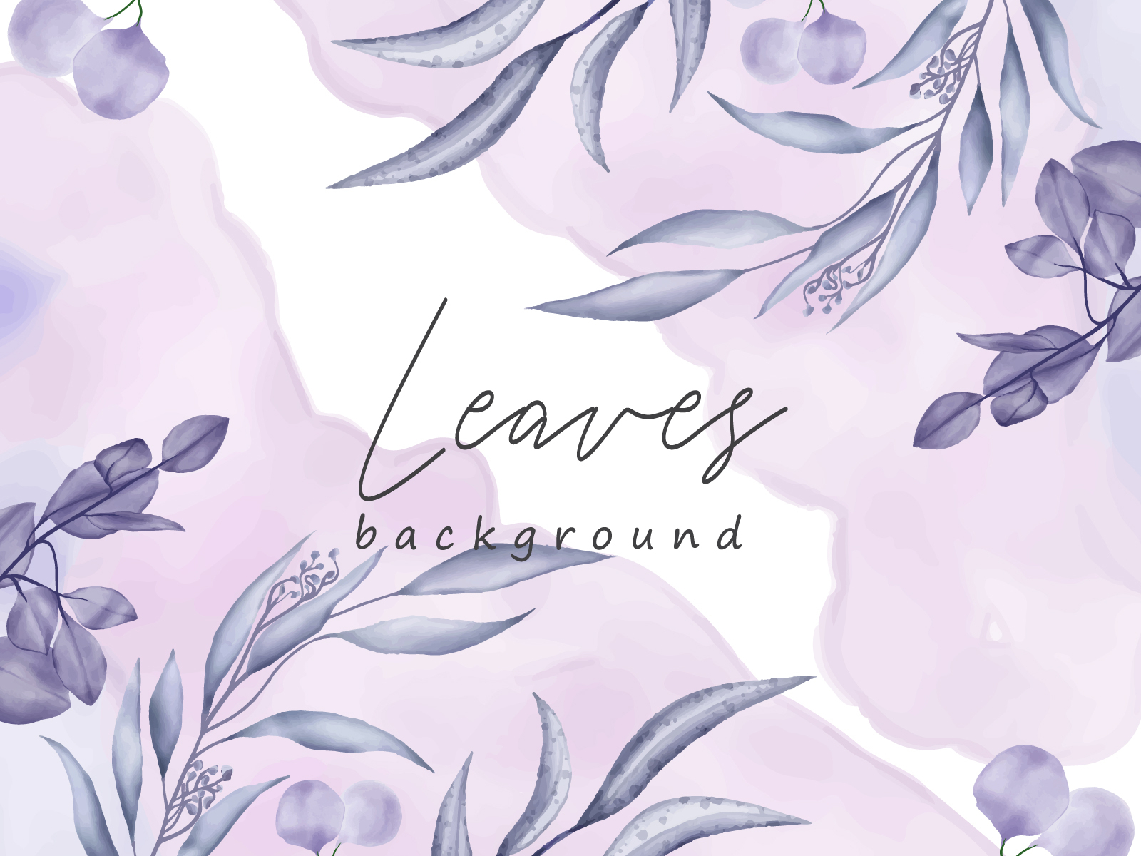 Elegant purple watercolor floral and leaves background by Dheo Donny  Adittya on Dribbble