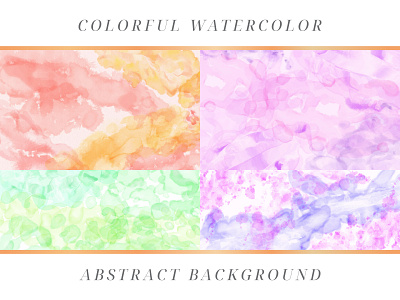 Colorful Watercolor Abstract Background