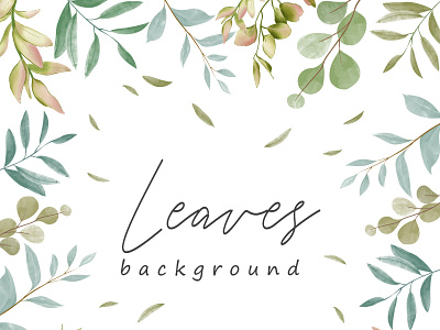 Elegant leaf background