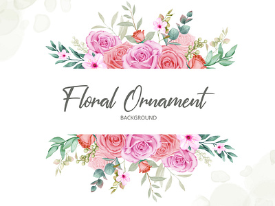 Floral ornament background