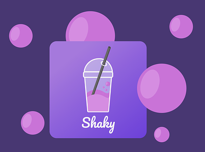 Shaky app design icon illustration logo vector