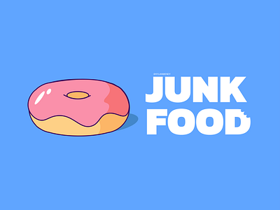 Junk food branding design icon illustration logo ui vector