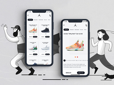 Nike concept app app design illustration neuromorphic ui uidesign uiux ux uxui wireframe