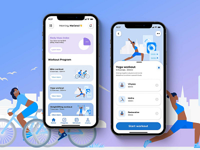 Workout App app design ui uidesign ux uxui