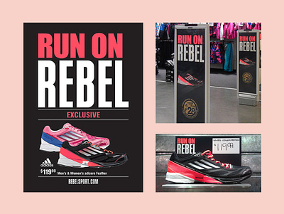 Rebel Sport Store Signage graphic design print design retail design sports signage sports signage store signage