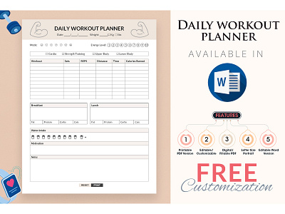 Elegant Printable Daily Planner template