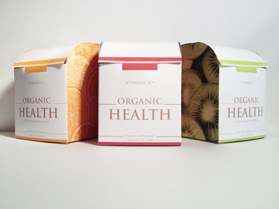 Organic Health Vitamins Packaging