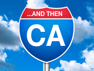 ...And Then CA blog california road sign