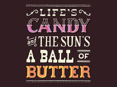 Life's Candy... film funnygirl halloween handlettering handmade illustration lettering vector