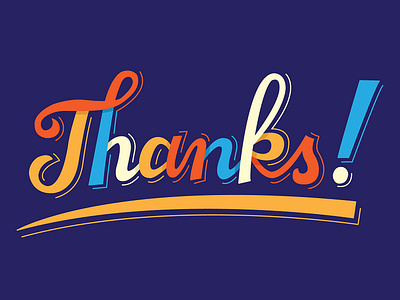 Thanks! (1) email email signature handlettering handmade illustration lettering thanks vector