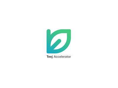 Teej Accelerator accelerator blue design graphic green logo startup