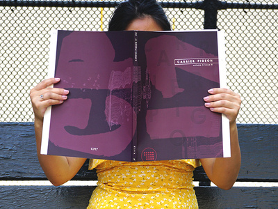 cp17 cover design foil illustration magazine purple